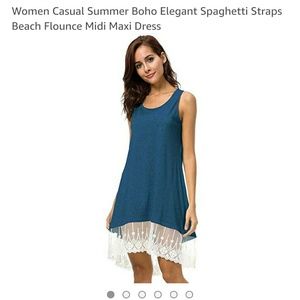 NWOT Womens BOHO maxi dress